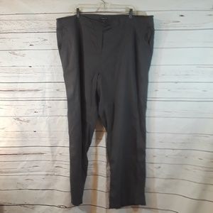 Eileen Fisher 24W plus size charcoal slacks pants